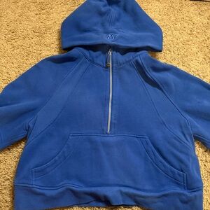 scuba oversized half zip hoodie
